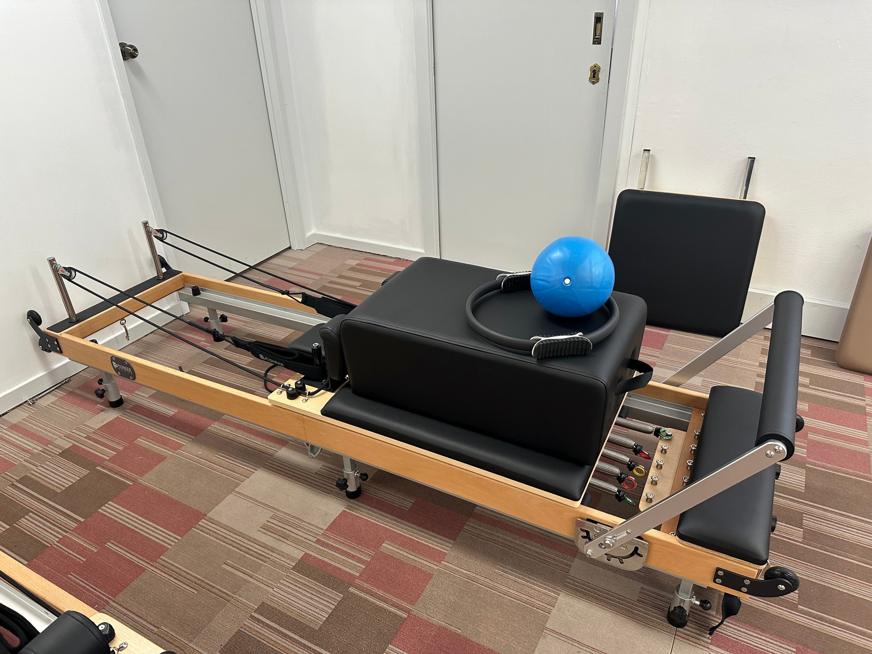 Wooden Foldable Reformer | Pioneer Pilates - DEMO Model