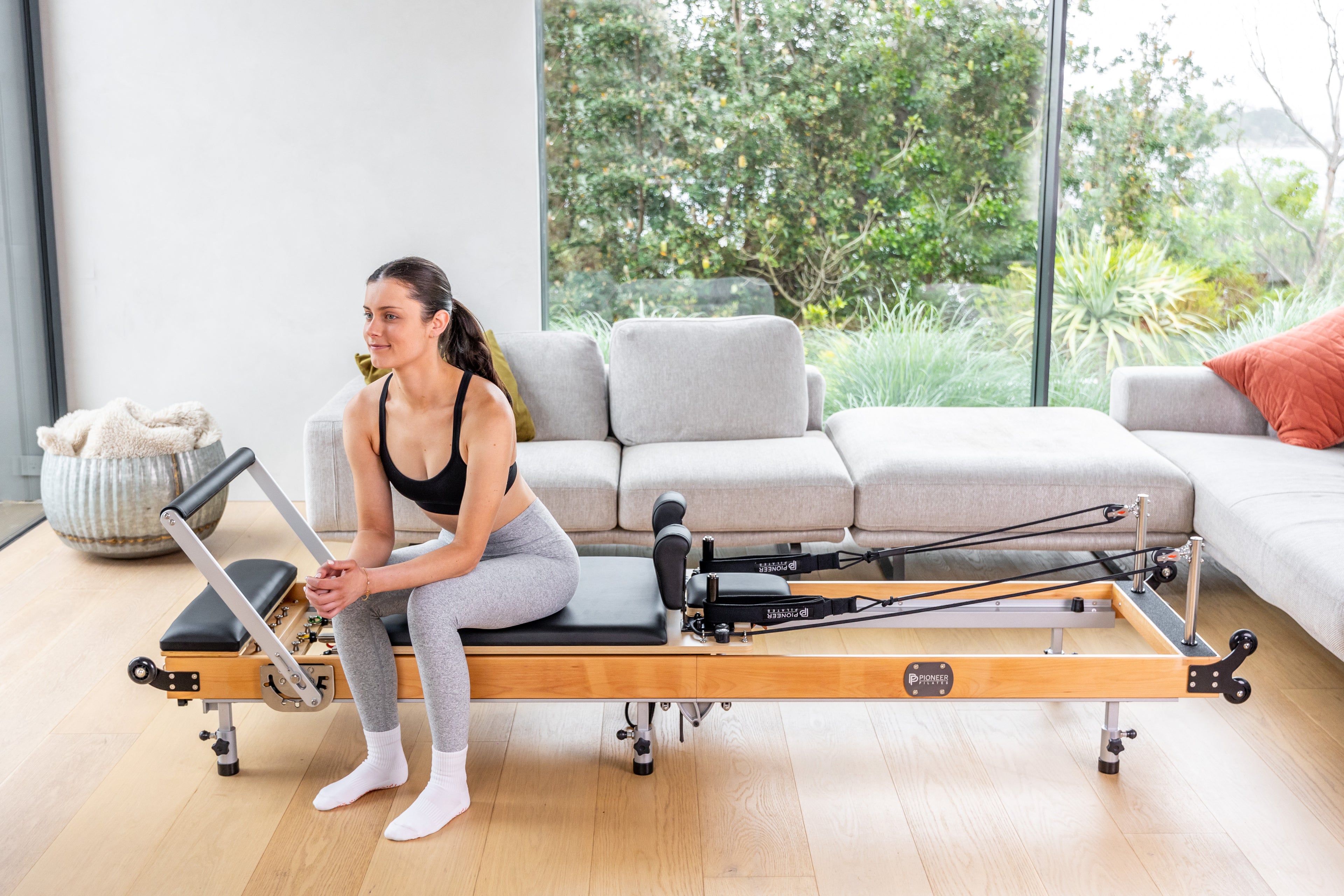 PP-07 Wooden Foldable Reformer - RENTAL | Pioneer Pilates
