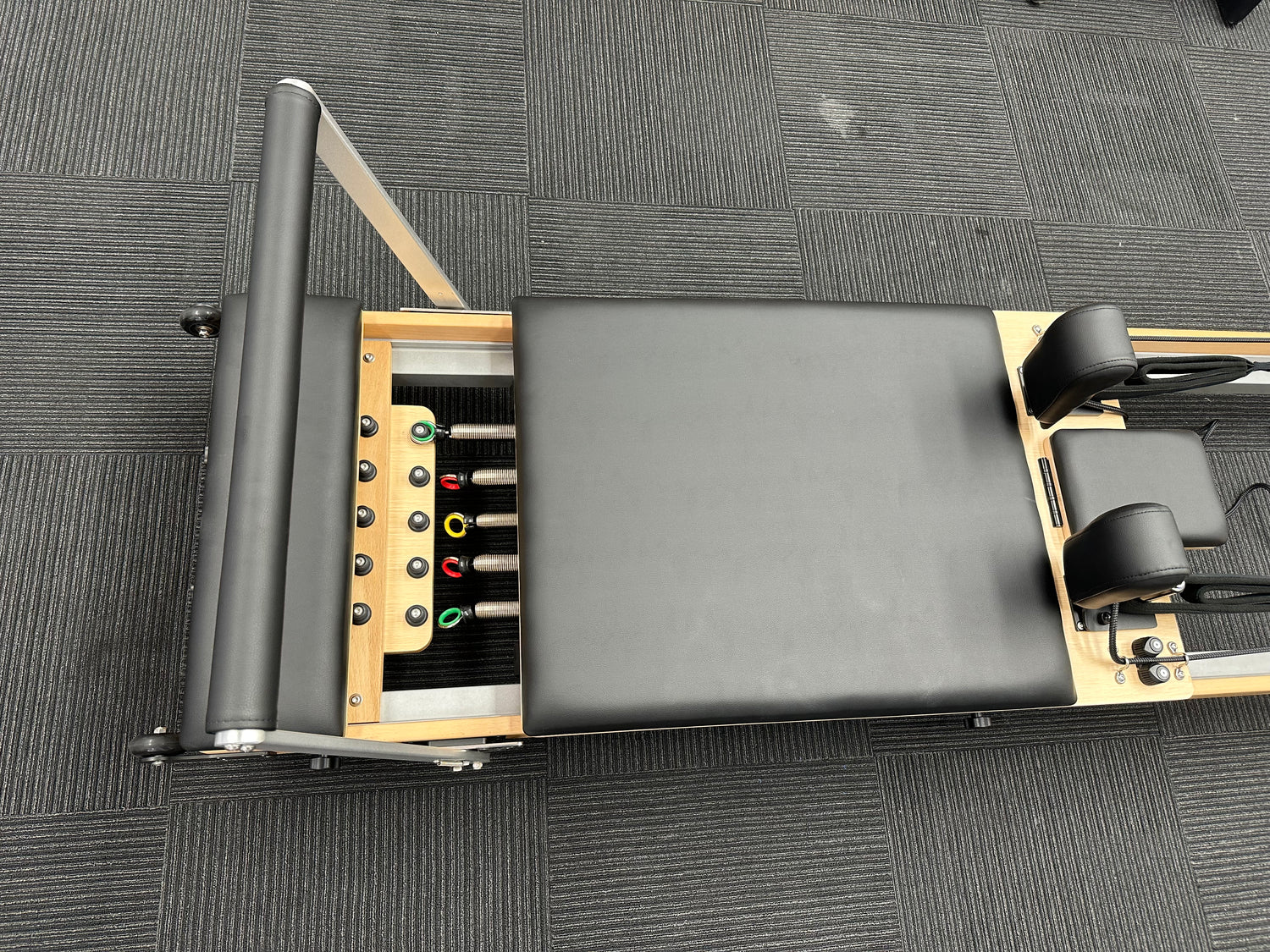 Wooden Foldable Reformer | Pioneer Pilates - DEMO Model