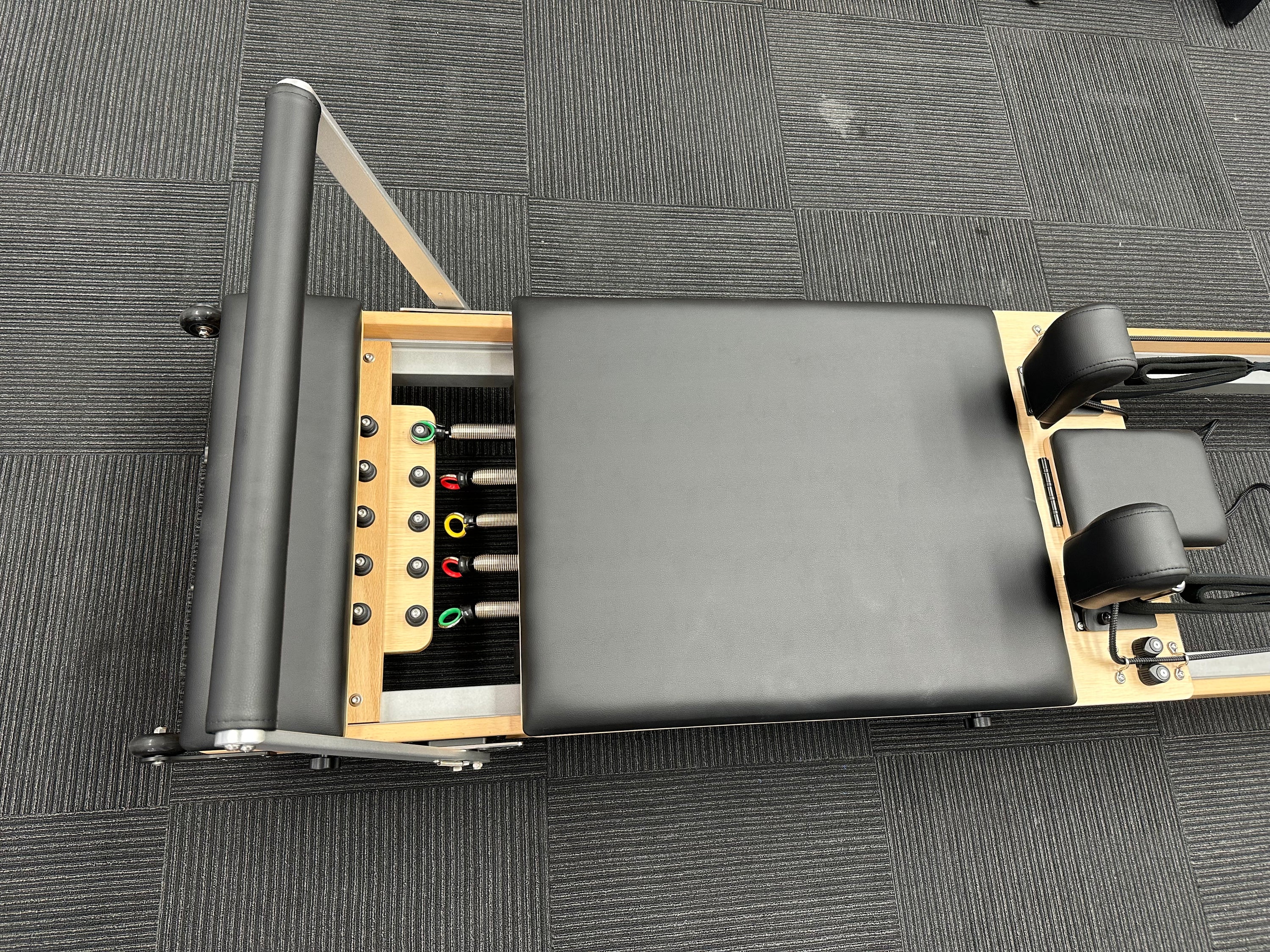Wooden Foldable Reformer | Pioneer Pilates - DEMO Model