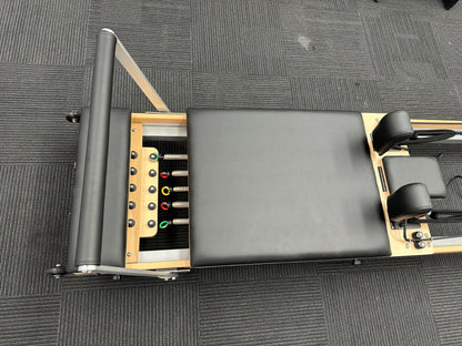 Wooden Foldable Reformer | Pioneer Pilates - DEMO Model