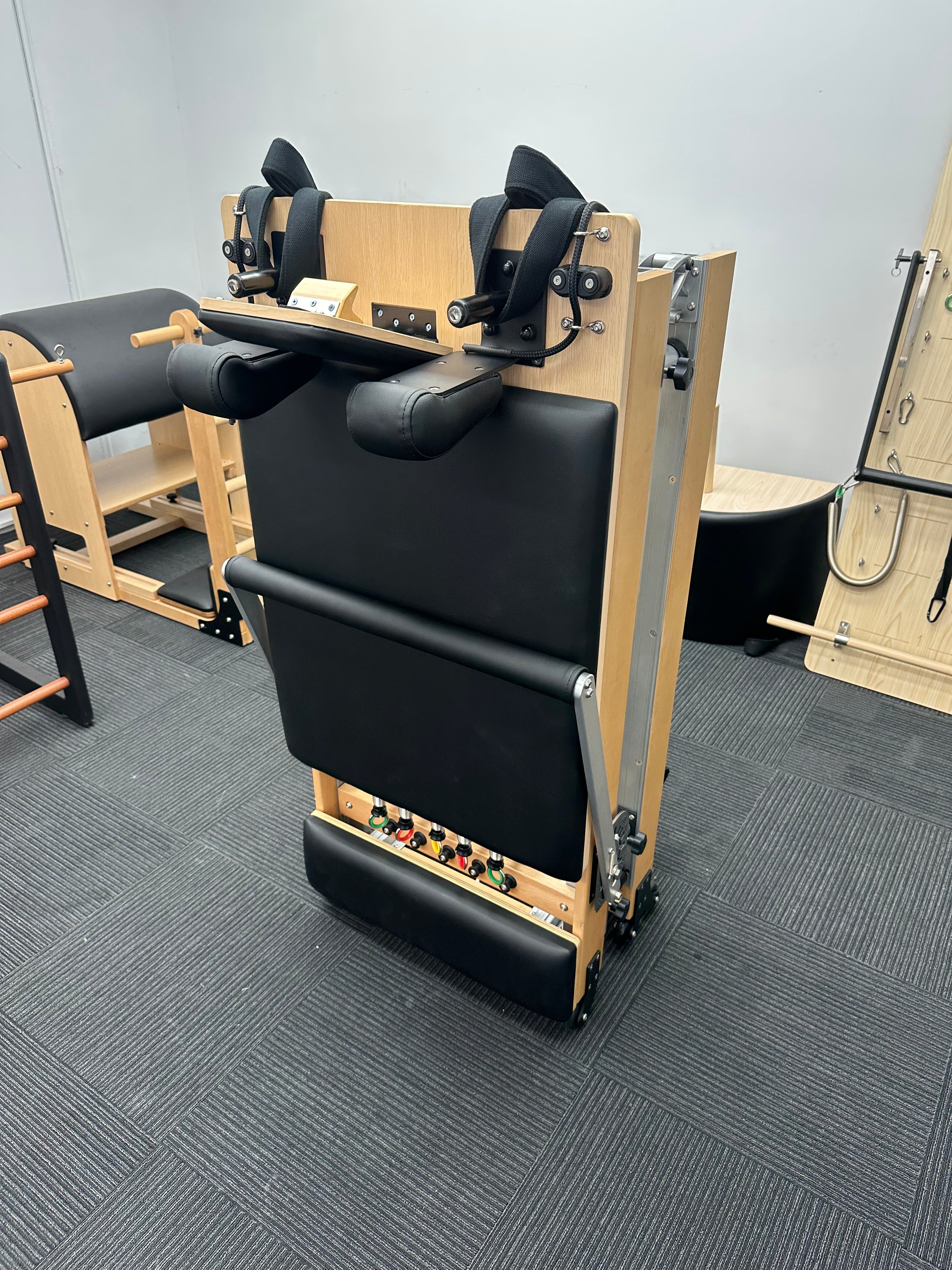 Wooden Foldable Reformer | Pioneer Pilates - DEMO Model