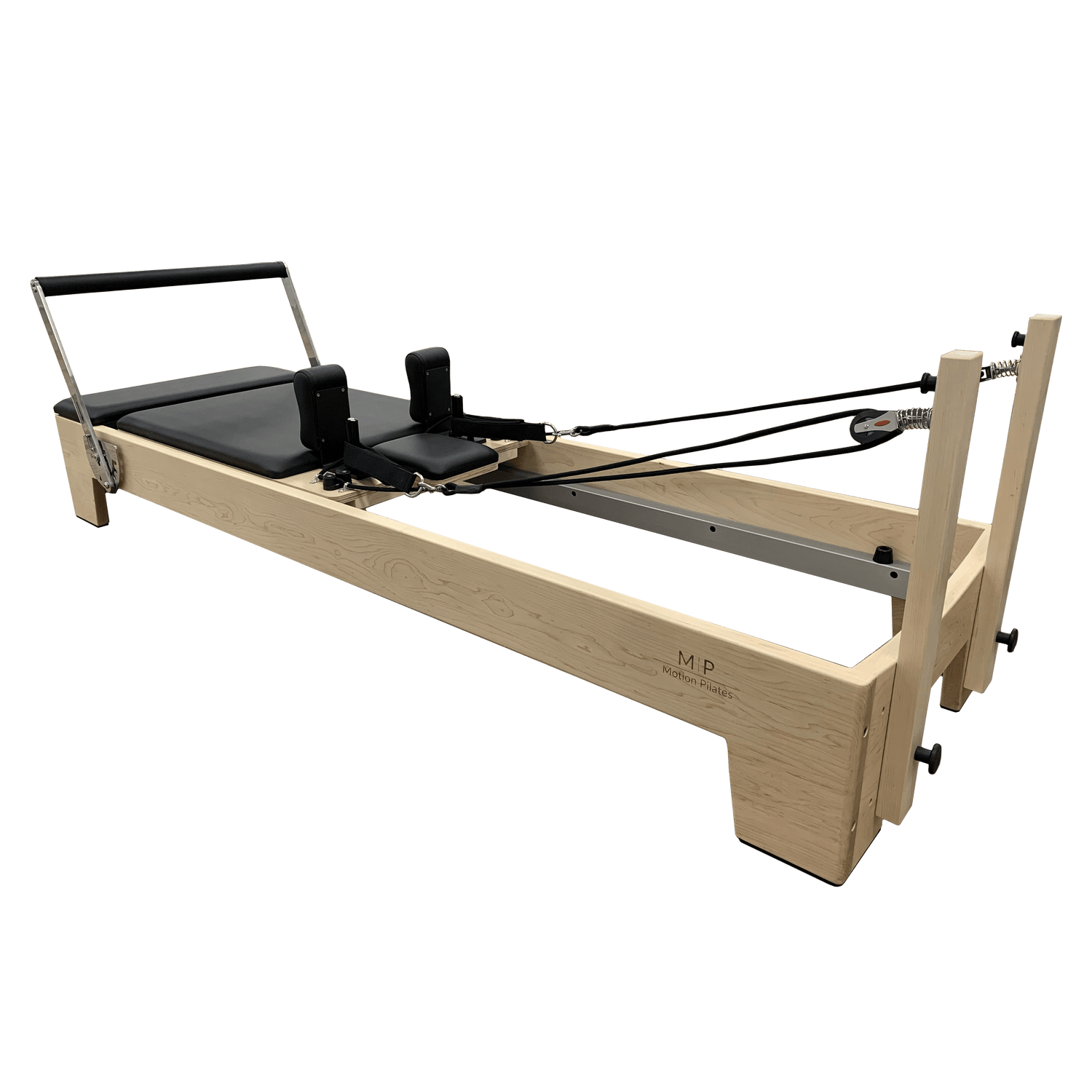 Commercial Maple Pilates Reformer Bed Black